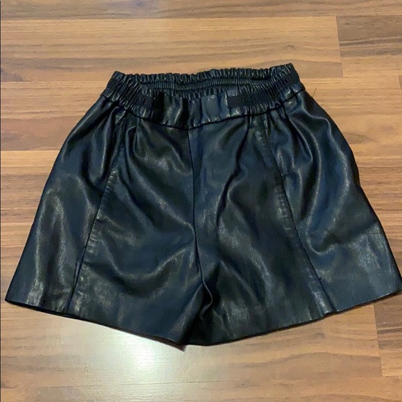 SOLD - Pleather Shorts - Picture 1 of 1